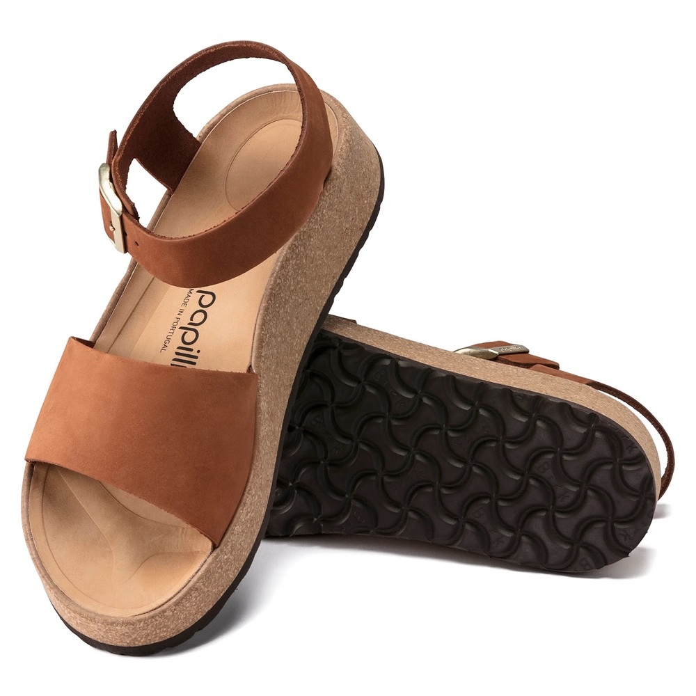 NEW Papillio by Birkenstock Glenda Wedge
Nubuck Leather Sandals EU 38
